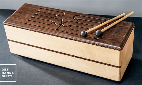 wood box with metal tongues instrument|wooden music tongue drum.